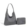 Bolso Hobo Tejido Hecho a Mano con Diseño Original, Bolso de Hombro de Gamuza Mate, Bolso de Hombro de Alta Gama para el Trabajo, Bolso Tote Madre e Hija