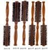 Peine de Rodillo de Cerdas Peine para Cabello Rizado Peinado Madera Peine de Rodillo para Cabello Peinado Flequillo Torcido Recto Herramientas de Peluquería