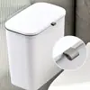 Cubo de Basura para Cocina, Tipo Colgante sin Taladro, Cubo de Basura Doméstico para Baño, Contenedor de Almacenamiento de Basura Montado en Pared con Tapa Deslizante y Tapa abatible