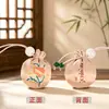 Exquisito Mini Sachet de Artemisa Bendición Zen Regalo Colgante para Teléfono Colgante para Coche Empaque de Tarjeta de Papel Sachet
