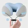 Almohada en forma de U para siesta en la oficina, almohada en forma de U para avión y tren, reposacabezas de viaje con soporte para el cuello, almohada cervical, regalo personalizado