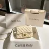 Dropshipping Bolsa Quadrada Pequena Matelassê Estilo Chanel 2026 Novo Modelo Bolsa Transversal de Corrente de Alta Qualidade Atacado