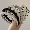 Diadema de Peine Ondulado Engrosado Envuelto en Tela de Satén Estilo Nuevo Simple Versátil Diadema para Lavarse la Cara Accesorio para el Cabello Nuevo Modelo
