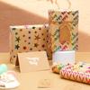 Suministro Exclusivo Transfronterizo de Rollos de Papel Kraft Vintage con Estampado Dorado en Relieve de Alta Gama para Envoltura de Regalos de Cumpleaños y San Valentín