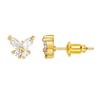 Nuevos pendientes de estilo chino S925 anti-plata para mujer, pendientes de mariposa de cristal de color, pendientes de hadas, elegantes pendientes de mariposa para mujer.