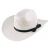 Venta transfronteriza Amazon eaby sombrero de paja tejido a mano de caballero sombrero de paja vaquero sombrero de jazz sombrero de paja rizado