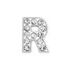 10mm Aleación de Cromo Diamante Capital Letra Inglesa Joyería Hecho a Mano DIY Garra de Gato Corazón Accesorios para Collar de Mascota