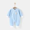 Macacão forrado de lã para bebê Harper Boy e Boy Baby Roupas de escalada Roupas de primavera e outono Pijama recém-nascido engrossado e quente outono