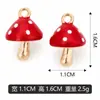 Colgante Individual Hongo Pequeño con Goteo de Aceite, Adecuado para Venta Transfronteriza por Lotes Mixtos, Accesorios de Colgante para Pulseras y Collares, Bricolaje, Directo del Fabricante