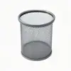 Porta-Canetas de Malha de Ferro Redondo Quadrado Caixa de Armazenamento para Mesa Caixa de Armazenamento de Grande Capacidade Porta-Canetas de Escritório Simples e Estiloso Atacado