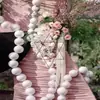 Adereços de Casamento Tecido Elástico Bola Corda Decoração Vitrine Parede de Fundo Área de Assinatura Decoração Bola de Espuma Enfeites Pendurados