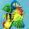 Tanque de Peces Artificial Plástico Peces Columna de Agua Lámpara Peces Falsos Ornamentales Escamas de Hierro Decoración Paisajismo Peces Peces Falsos Peces Flotantes Adornos