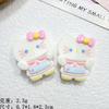 Accesorios de resina con forma de gato de dibujos animados, pegamento en crema, horquilla para el pelo, taza de agua, agujero para zapatos, colgante, material decorativo