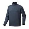 Jaqueta de fleece com gola alta para outono e inverno, casaco leve de negócios moderno com mangas compridas, moletom jaqueta masculino casual quente e à prova de frio espessado