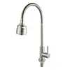 Grifo de pared para cocina de acero inoxidable 304 directo de fábrica de un solo uso en frío para fregadero, lavabo de verduras, lavadero de balcón