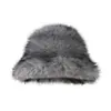 Sombrero de mujer de piel sintética de visón para otoño e invierno, sombrero de pescador de piel de visón cálido de moda estilo coreano, sombrero de cubo de felpa larga ligero y lujoso de moda, éxito transfronterizo