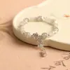 Barraca de Mercado Noturno Gato Verde Limão Gato Uva Verde Pata de Gato Pulseira Portátil de Alto Valor para Mulheres, Pulseira Macia Enrolada no Dedo Torcida à Mão Portátil
