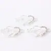 2019 Nuevos accesorios de moda forma de corazón chapado en diamante accesorios de doble colgante accesorios DIY venta directa de fábrica de comercio exterior
