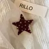 Presilha de Cabelo Estrela Estilo Coreano High-End Exquisite Estrela de Cinco Pontas Presilha Lateral Presilha de Cabelo Estilo Simples Presilha Jacaré Acessórios de Cabelo Feminino