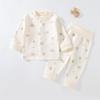 Ropa de Bebé, Ropa Categoría a, Conjunto Dividido de Ropa y Pantalones de Otoño para Bebé, Pijamas de Algodón Puro para Niños, Ropa para Bebés y Niños Pequeños de Anyang