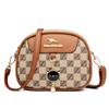 Bolsito Pequeño para Teléfono Móvil para Mujer 2024 Nuevo Bolso Redondo Pequeño de Moda Combinable Bolso de Hombro Cruzado Cuero Suave Bolso de Mujer Bolso de Mujer