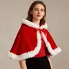 Capas de Natal Europeias e Americanas da Amazon, Fantasias de Férias do Papai Noel, Xales Femininos para Dropshipping