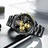Lige/ Transfronterizo Nuevo Reloj Deportivo Multifuncional de Cuarzo Tres Ojos Seis Manecillas Cronógrafo Resistente al Agua Luminoso para Hombre