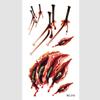Calcomanías de Tatuaje de Halloween Calcomanías de Cicatriz de Herida Quirúrgica Aterradoras Calcomanías de Cicatriz Temporales Calcomanías de Tatuaje