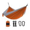 Hamaca doble de nailon directo de fábrica para camping al aire libre, ultraligera, portátil, de tela de paracaídas de nailon, hamaca con combinación de colores