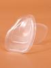 Almohadilla de palma frontal de silicona transparente para mujer, plantilla de tacón alto, sandalias invisibles con media amortiguación, antideslizante, absorción de impactos, almohadilla de palma frontal engrosada de tamaño medio.