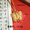 Colar de Ouro de Areia Vietnamita Estilo Chinês Borboleta Retrô com Filigrana Corrente para Clavícula Estilo Palaciano Feminino Joias de Longa Duração Fabricante