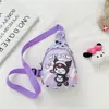Bolsa Peitoral Infantil, Bolsa Transversal Casual da Moda para Meninos e Meninas, Bolsa de Ombro Pequena Porta-Moedas Fofa de Desenho Animado, Bolsa de Ombro Pequena Mini Tendência e Descolada