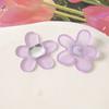 Color irregular flor pedrería girasol diy accesorios acrílicos aretes pasador para el cabello material para funda de teléfono al por mayor