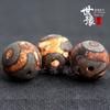 Ágata de Xizang cuentas de tres ojos cuentas grandes envejecidas cuentas redondas DIY Wenwan Bodhi con accesorios de cuentas MN