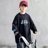Camiseta para Niños 2026 Primavera Nueva Moda Infantil Fresca Estampado de Letras Superior Versátil de Manga Larga para Niños