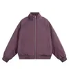 Nueva Chaqueta de Algodón para Hombre Otoño e Invierno 2025 Estilo Americano Moderno Chaqueta de Béisbol Desestructurada con Cuello Alto Algodón Cálido Abrigo de Algodón Superior