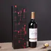 Bolsa para Vino Tinto Bolsa de Empaque Caja de Papel Individual Doble Bolsa de Papel para Regalo de Vino Paquete de 2 Regalos