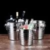 Cubo de Hielo Engrosado de Acero Inoxidable Suministros para KTV Bar Cubo para Champagne Cubo de Hielo Comercial Cubo Creativo para Cerveza Vino