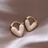 Pendientes Grandes Marrones Estilo Retro de Hong Kong para Mujer Pendientes de Alta Gama 2025 Nuevo Estilo Popular Pendientes de Aro Lisos