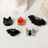 Pinzas para el pelo de dibujos animados de Halloween, pinzas pequeñas de araña y calabaza, pinzas para flequillo para fiestas navideñas, accesorios para el pelo divertidos y versátiles para mujeres