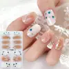FF Stereo Waterproof Non-Baking Nail Polish Film Full Sticker Simple Wind Nail Sticker Film Paper para primavera, verão, outono e inverno Nail Sticker Film Paper