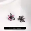 Cuentas espaciadoras de pétalos con goteo de aceite incrustadas de circonita chapadas en oro de 14k que conservan el color, hilo de cuentas de pulsera de perlas de cristal DIY hechas a mano, accesorios de joyería