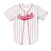 2026 Venta Caliente Transfronteriza Estilo Americano Uniforme de Béisbol Chaqueta Deportiva Uniforme de Sóftbol Impreso en 3D Uniforme de Béisbol Transpirable de Secado Rápido para Competición