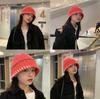 Ding Walk Super Estilo Estrangeiro Coreano Artesanal Crochê Bucket Hat Crianças Outono e Inverno Vintage All-match Chapéu Pescador Quente