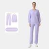 [En Stock] Conjunto Deportivo de Dos Piezas Ld Air Layer Cuello Redondo Sudadera Larga Manga Larga Holgada Ropa de Yoga para Mujer