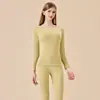 Parches Térmicos de Lana de Grafeno Antibacterianos de 10A para Rodilla y Cuello Conjunto de Ropa Interior Térmica para Hombres y Mujeres Ropa de Otoño a Juego para Parejas