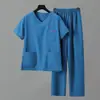 Avental Cirúrgico, Pijama Cirúrgico, Roupa de Trabalho para Médico, Pijama Cirúrgico de Manga Curta, Pijama Cirúrgico Específico para Odontologia, Avental Cirúrgico Elástico Feminino, Masculino