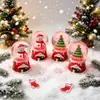 Nueva Bola de Cristal de Nieve Luminosa de Dibujos Animados Decoración de Regalo de Navidad Adorno de Escritorio Juguete de Bola de Cristal Regalo