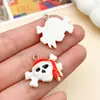 Halloween Desenho Animado Crânio Cabeça de Abóbora Fantasma Resina Pingente Charms DIY Colar Brincos Acessórios de Joias