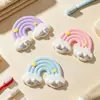 Soporte de Cepillo de Dientes Adhesivo de Dibujos Animados Nube Arcoíris al por Mayor en Stock del Fabricante, Estante de Almacenamiento de Cepillos de Dientes de Alta Calidad Montado en la Pared sin Taladro